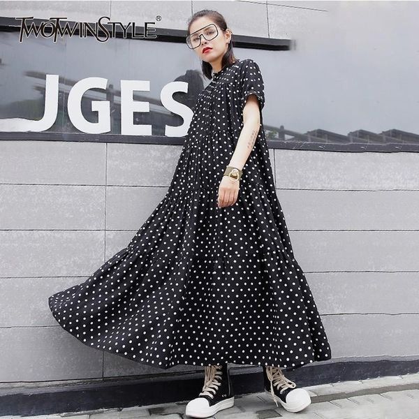 casual ankle length dress female short sleeve stand collar polka dot shirt dresses women 2021 summer fashion new, Black;gray
casual ankle length dress female short sleeve stand collar polka dot shirt dresses women 2021 summer fashion new, Black;gray