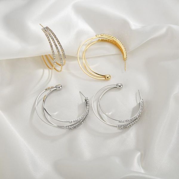 hoop & huggie mestilo trendy gold color geometric big multiple half round rhinestoneletter c shape earrings classic jewelry girl gifts, Golden;silver
hoop & huggie mestilo trendy gold color geometric big multiple half round rhinestoneletter c shape earrings classic jewelry girl gifts, Golden;silver