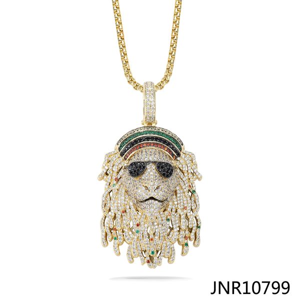 european hip hop lion head pendant customized wholesale creative cool plated k gold zircon-laid necklace jewelry, Black
european hip hop lion head pendant customized wholesale creative cool plated k gold zircon-laid necklace jewelry, Black