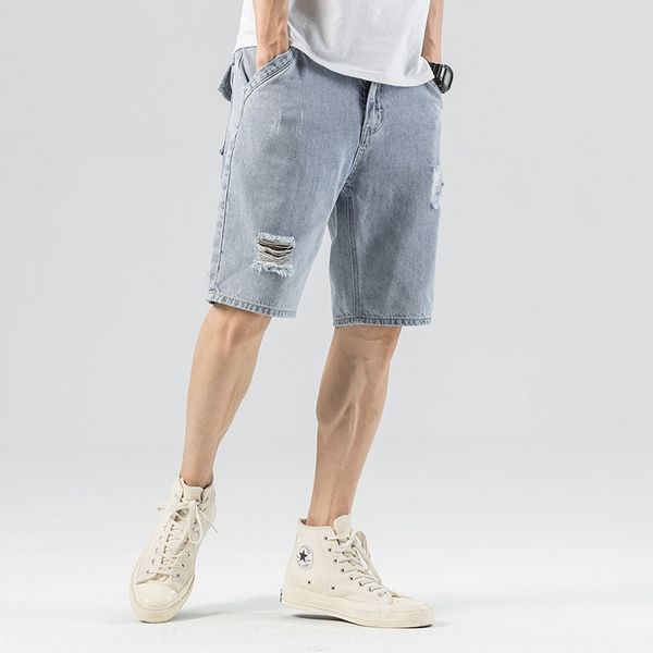summer thin men's ripped denim shorts and jeans shorts and jeans five-point casual denim pants men's loose straight breeches capri, Blue
summer thin men's ripped denim shorts and jeans shorts and jeans five-point casual denim pants men's loose straight breeches capri, Blue