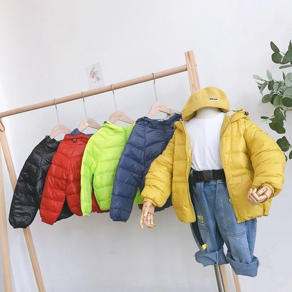 children's lightweight 2020 new winter wear boys girls hooded down jacket for small and medium sized children with solid, Blue;gray
children's lightweight 2020 new winter wear boys girls hooded down jacket for small and medium sized children with solid, Blue;gray