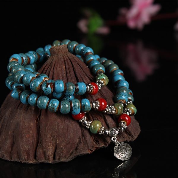 national braceletnational bracelet style ceramic round bead hand string three ring bracelet for men and women students h9t8v, Golden;silver
national braceletnational bracelet style ceramic round bead hand string three ring bracelet for men and women students h9t8v, Golden;silver
