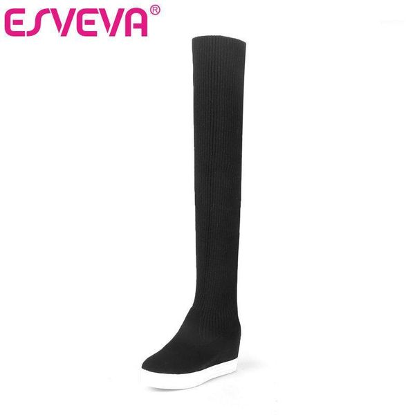boots esveva 2021 women over the knee winter wedge high heel western style fashion motorcycle size 34-431, Black
boots esveva 2021 women over the knee winter wedge high heel western style fashion motorcycle size 34-431, Black