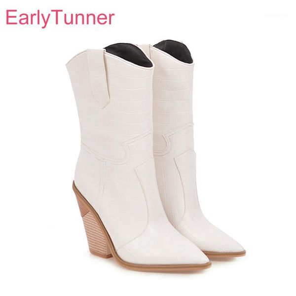 boots winter brand white black women mid calf riding fashion high heels lady shoes eh plus big size 10 43 45 481
boots winter brand white black women mid calf riding fashion high heels lady shoes eh plus big size 10 43 45 481