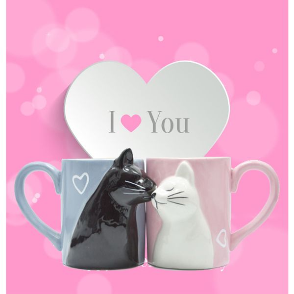 2pcs luxury kiss cat cups couple ceramic mugs married couples anniversary morning mug milk coffee tea breakfast valentines day q1218
2pcs luxury kiss cat cups couple ceramic mugs married couples anniversary morning mug milk coffee tea breakfast valentines day q1218