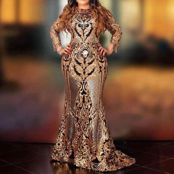 african ladies sequins party dress long sleeve golden glitter mesh bodycon women evening dinner plus size maxi dress, Black;gray
african ladies sequins party dress long sleeve golden glitter mesh bodycon women evening dinner plus size maxi dress, Black;gray