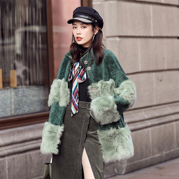women's fur & faux coat natural sheep women long winter real jacket double-faced luxury shearling genuine leather casaco yy1740, Black
women's fur & faux coat natural sheep women long winter real jacket double-faced luxury shearling genuine leather casaco yy1740, Black
