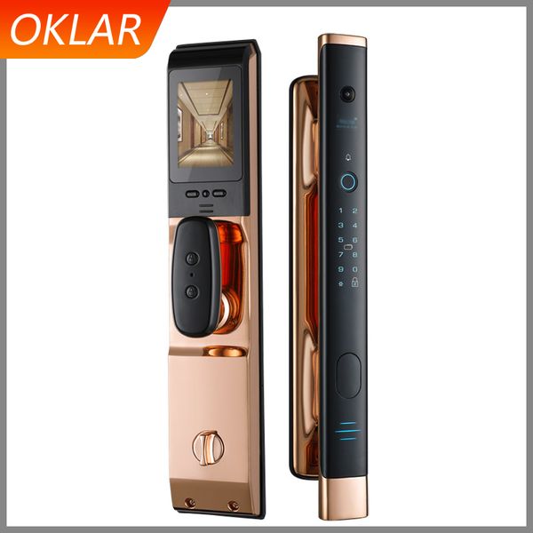 oklar face recognition intelligent fingerprint door lock security electronic lock smart bluetooth with digital code ic card
oklar face recognition intelligent fingerprint door lock security electronic lock smart bluetooth with digital code ic card
