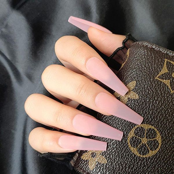 false nails 24pcs/box matte nail tips with glue pink color long ballerina detachable press on art fake stickers ty, Red;gold
false nails 24pcs/box matte nail tips with glue pink color long ballerina detachable press on art fake stickers ty, Red;gold