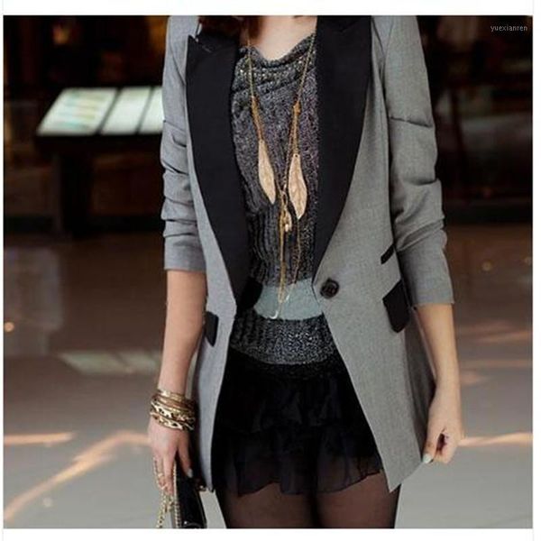 new autumn style women blazers fashion vestido md-long casual slim patchwork pocket shoulder pads blazers for women large blazer1, White;black
new autumn style women blazers fashion vestido md-long casual slim patchwork pocket shoulder pads blazers for women large blazer1, White;black
