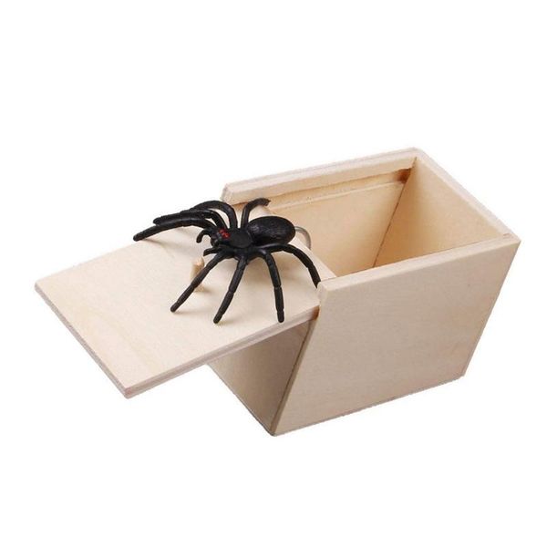 funny scare box artificial spider wooden surprise scare box joke prank case funny horror trick toy home office party
funny scare box artificial spider wooden surprise scare box joke prank case funny horror trick toy home office party