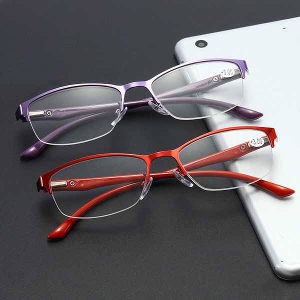 purple glasses luxury ultralight presbyopic women half rim reading flexible magnifier tr90 female reader +100 ~ +400
purple glasses luxury ultralight presbyopic women half rim reading flexible magnifier tr90 female reader +100 ~ +400