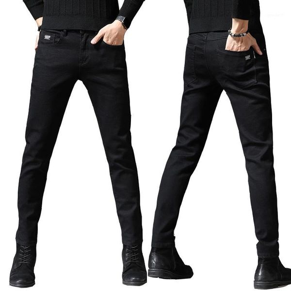 men's jeans fashion designer stretchy men straight black printed pant cotton with spandex1, Blue
men's jeans fashion designer stretchy men straight black printed pant cotton with spandex1, Blue