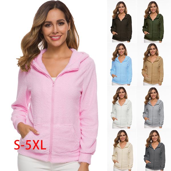 new autumn 2020 light short jackets coat zipper designers fashion outerwear women's fleece female hood thin with solid plus size hmph, Black
new autumn 2020 light short jackets coat zipper designers fashion outerwear women's fleece female hood thin with solid plus size hmph, Black