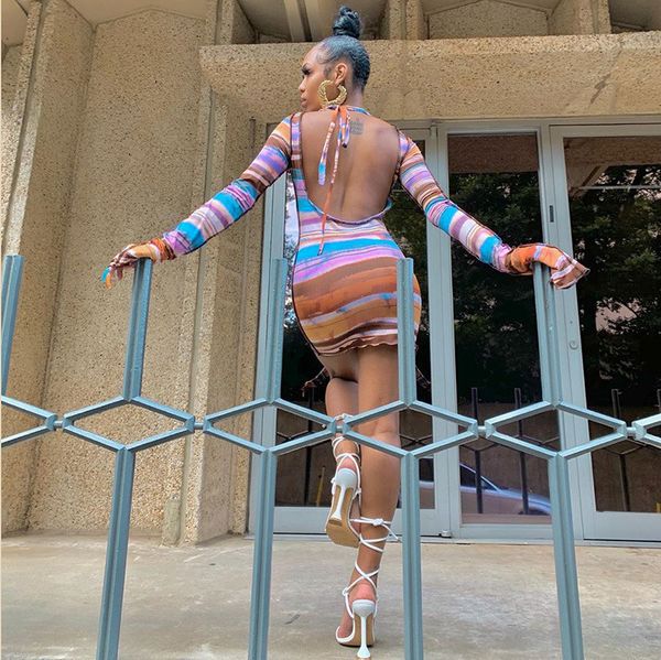 spring 2020 rainbow rainbow scratch back nude dress bandage autumn women long sleeve mold clothing club street dress, White;black
spring 2020 rainbow rainbow scratch back nude dress bandage autumn women long sleeve mold clothing club street dress, White;black