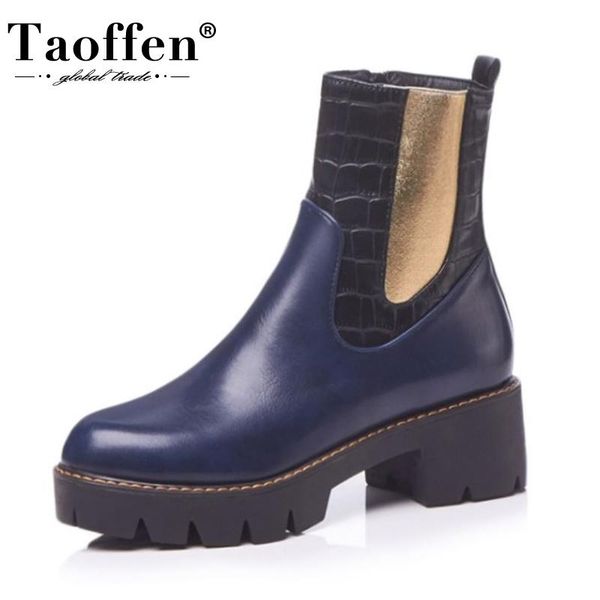 taoffen women ankle boots zipper high heel winter shoes woman warm fashion platform short boot office lady footwear size 34-43, Black
taoffen women ankle boots zipper high heel winter shoes woman warm fashion platform short boot office lady footwear size 34-43, Black
