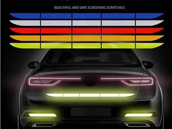 car bumper reflective sticker tail warning tape safety reflective strips secure reflector stickers for exterior accessories
car bumper reflective sticker tail warning tape safety reflective strips secure reflector stickers for exterior accessories