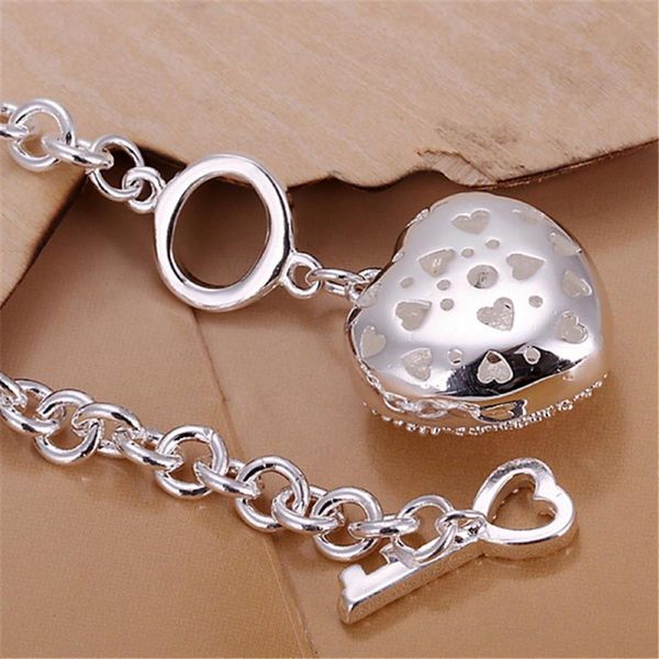 women crystal heart charms key silver color bracelets new listings fashion jewelry christmas gifts h sqcsbn, Black
women crystal heart charms key silver color bracelets new listings fashion jewelry christmas gifts h sqcsbn, Black