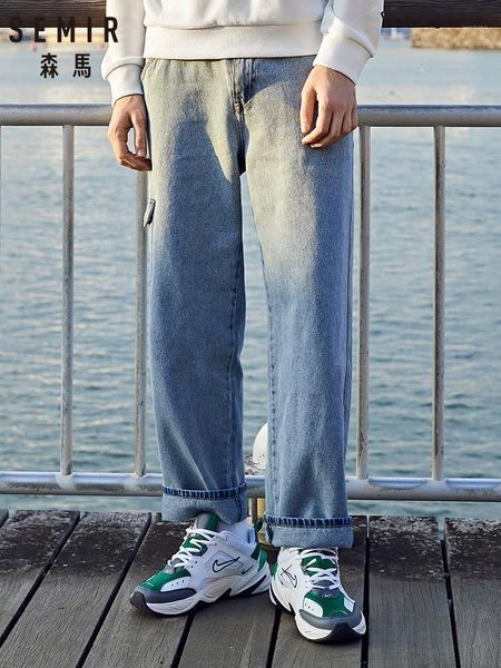 semir jeans men new loose wide leg pants 2020 cotton trousers korean-trend men fall straight pants1, Blue
semir jeans men new loose wide leg pants 2020 cotton trousers korean-trend men fall straight pants1, Blue