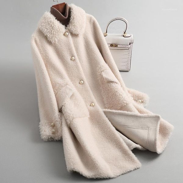 women's fur & faux winter coat female real long jacket women clothes 2021 korean ladies sheep shearing coats 100% wool jackets hiver 51, Black
women's fur & faux winter coat female real long jacket women clothes 2021 korean ladies sheep shearing coats 100% wool jackets hiver 51, Black