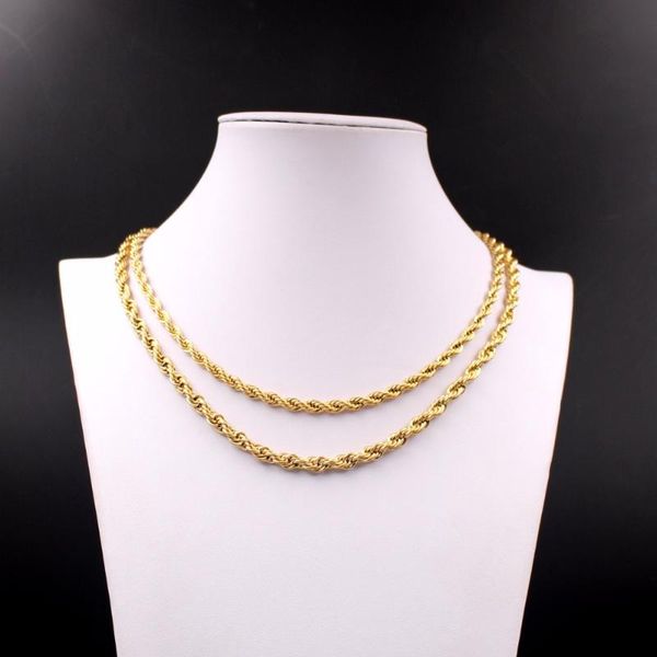 22 дюймов / 18inch 4 мм из нержавеющей стали twist rope link цепью ключицы ожерелье женщины мужчины ювелирные изделия цвет золото, Silver
22 дюймов / 18inch 4 мм из нержавеющей стали twist rope link цепью ключицы ожерелье женщины мужчины ювелирные изделия цвет золото, Silver