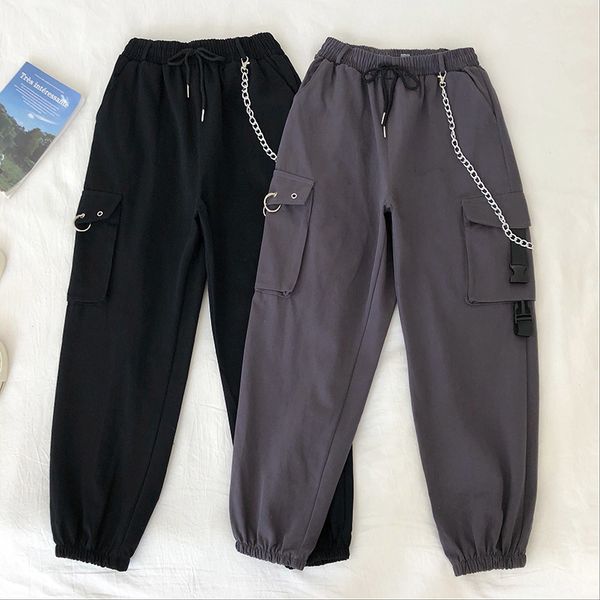 neploe fashion letter double pocket design causal pants high waist hip solid cargo trousers korean casual pantalone 49310 lj201029, Black;white
neploe fashion letter double pocket design causal pants high waist hip solid cargo trousers korean casual pantalone 49310 lj201029, Black;white