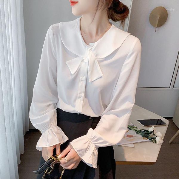 new autumn and winter wear gentle style chiffon shirt temperament all-match puff sleeve blouse1, White
new autumn and winter wear gentle style chiffon shirt temperament all-match puff sleeve blouse1, White
