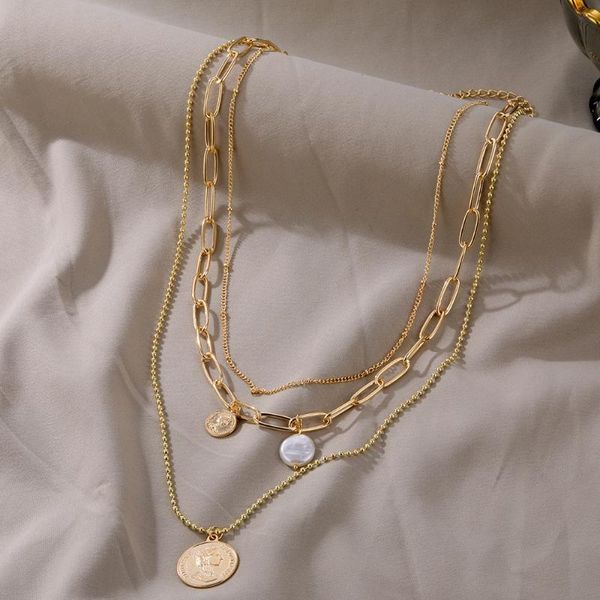 chokers diezi multilayer beads chunky chain necklace vintage punk fashion human head pendant imitation pearl necklaces women jewelry, Golden;silver
chokers diezi multilayer beads chunky chain necklace vintage punk fashion human head pendant imitation pearl necklaces women jewelry, Golden;silver