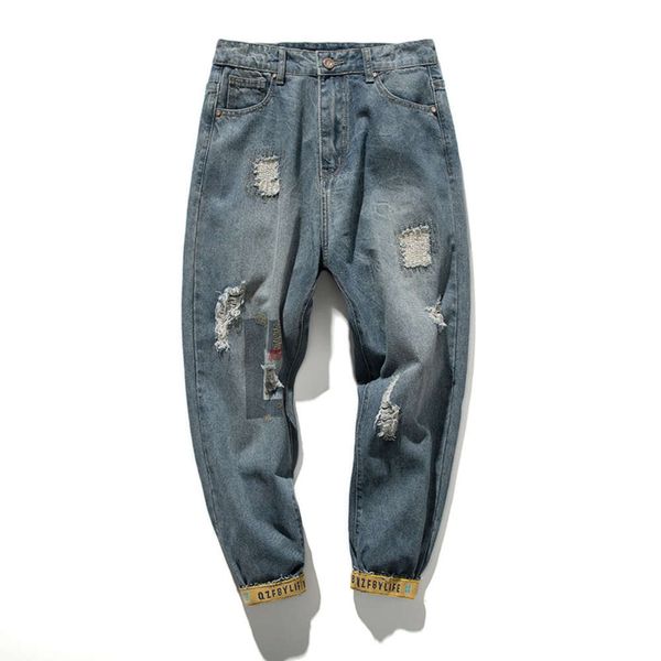 harlem jeans summer loose large fashion brand used men's quarter pants, Blue
harlem jeans summer loose large fashion brand used men's quarter pants, Blue