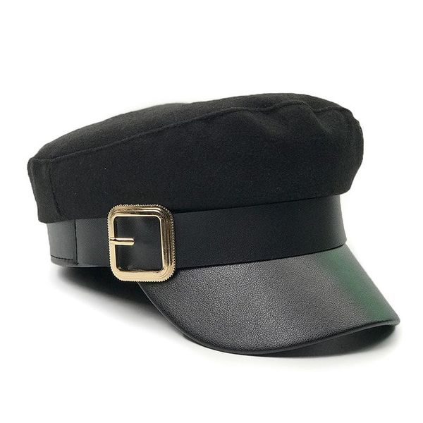 winter hat caps beret winter hats for women men pu leather brim wool knitted cap black bone female vintage gorra, Blue;gray
winter hat caps beret winter hats for women men pu leather brim wool knitted cap black bone female vintage gorra, Blue;gray