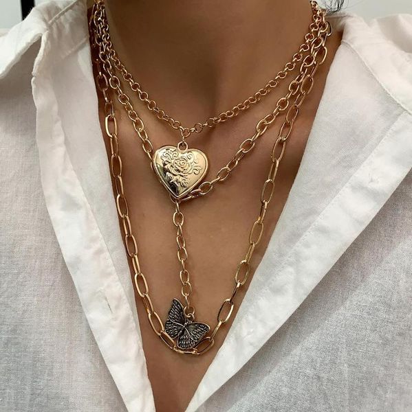 goth butterfly necklace for women gothic neck chains heart pedant necklace punk chains tassel pedants men necklaces jewelry, Silver
goth butterfly necklace for women gothic neck chains heart pedant necklace punk chains tassel pedants men necklaces jewelry, Silver