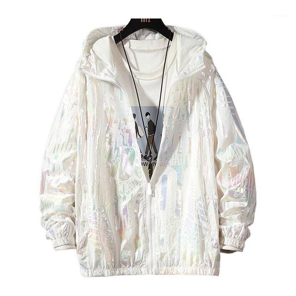 women basic jackets summer 2020 colorful reflective causal thin windbreaker women's hooded jackets coat zipper woman veste femme1, Black;brown
women basic jackets summer 2020 colorful reflective causal thin windbreaker women's hooded jackets coat zipper woman veste femme1, Black;brown