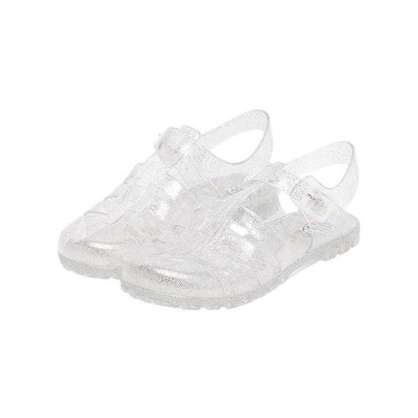 round head beach shoes comfortable rfid blocking jelly buckle fastening flattie sandal, Black
round head beach shoes comfortable rfid blocking jelly buckle fastening flattie sandal, Black