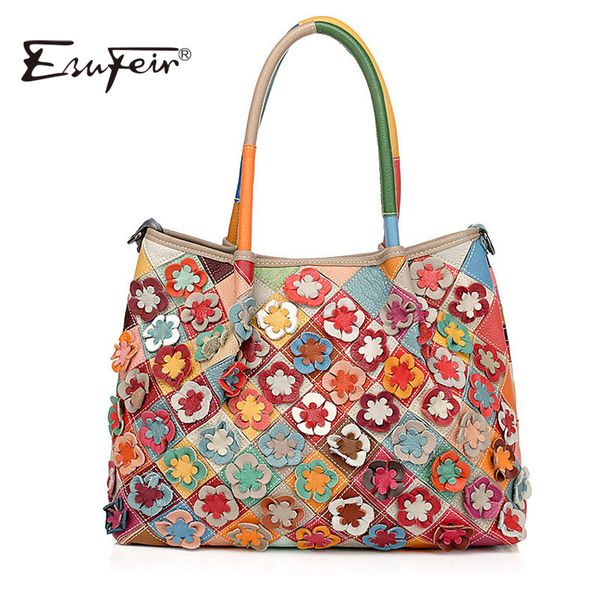 esufeir brand genuine leather women handbag colorful cowhide patchwork female shoulder bag fashion flowers ladies crossbody bag c0121
esufeir brand genuine leather women handbag colorful cowhide patchwork female shoulder bag fashion flowers ladies crossbody bag c0121
