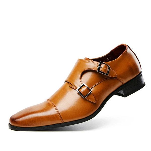 2020 genuine leather shoes for men wedding office dress shoes brown patina handmade monk strap casual footwear, Black
2020 genuine leather shoes for men wedding office dress shoes brown patina handmade monk strap casual footwear, Black