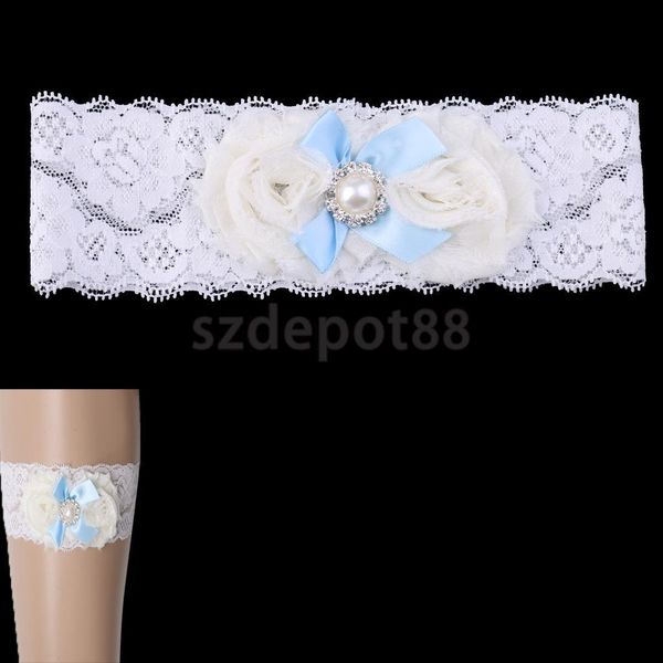 wedding bridal lace flower bowknot elastic toss garter thigh ring keepsake, Black;white
wedding bridal lace flower bowknot elastic toss garter thigh ring keepsake, Black;white