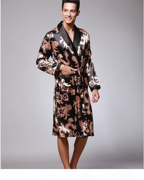 2017 men's robe fashion printed long-sleeve male bathrobes kimono v-neck sleepwear summer 545, Black;brown
2017 men's robe fashion printed long-sleeve male bathrobes kimono v-neck sleepwear summer 545, Black;brown