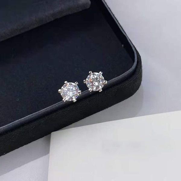 stud women's classic fashion 6-claw zircon earrings s925 sterling silver original jewelry logo ladies gift, Golden;silver
stud women's classic fashion 6-claw zircon earrings s925 sterling silver original jewelry logo ladies gift, Golden;silver