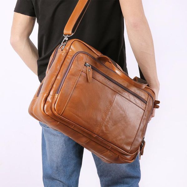 briefcases genuine leather men's briefcase large capacity business handbag 17 '' document organizer a4 computer bags male sho
briefcases genuine leather men's briefcase large capacity business handbag 17 '' document organizer a4 computer bags male sho