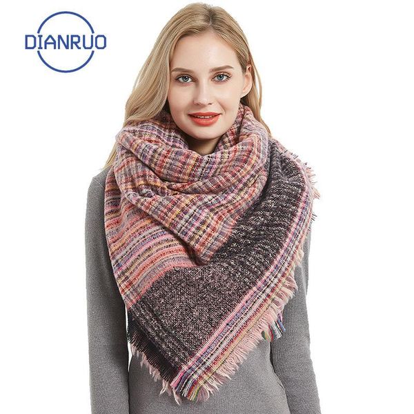 scarves dianruo neck bandana lady wrap 2021 autumn winter women scarf plaid warm cashmere shawls q337, Blue;gray
scarves dianruo neck bandana lady wrap 2021 autumn winter women scarf plaid warm cashmere shawls q337, Blue;gray
