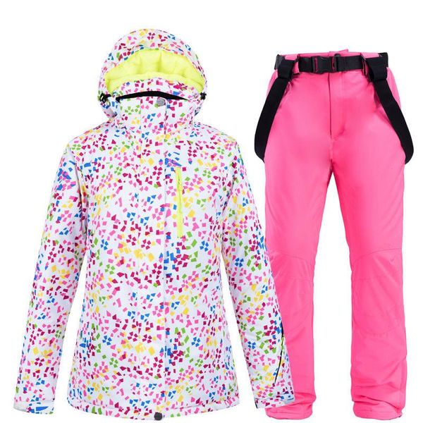 skiing jackets white women suit sets snowboarding clothes waterproof windproof winter costumes + strap pants snow wear
skiing jackets white women suit sets snowboarding clothes waterproof windproof winter costumes + strap pants snow wear