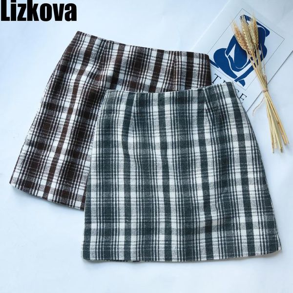 lizkova winter 2020 plaid vintage mini skirt women harajuru style high waist a-line casual jupes fl9212, Black
lizkova winter 2020 plaid vintage mini skirt women harajuru style high waist a-line casual jupes fl9212, Black
