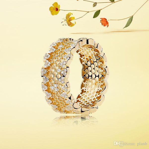 18k yellow gold women wedding cz diamond ring original box for pandora 925 sterling silver honeycomb rings set, Slivery;golden
18k yellow gold women wedding cz diamond ring original box for pandora 925 sterling silver honeycomb rings set, Slivery;golden