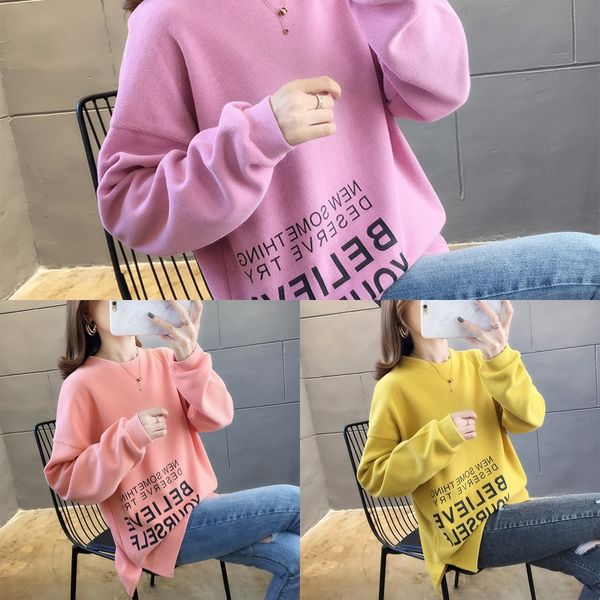 6qpvr tzf autumn show thin 2020 sweater loose letter plus lexpm new sweater female thin printing stitching size is fat mm, Black
6qpvr tzf autumn show thin 2020 sweater loose letter plus lexpm new sweater female thin printing stitching size is fat mm, Black