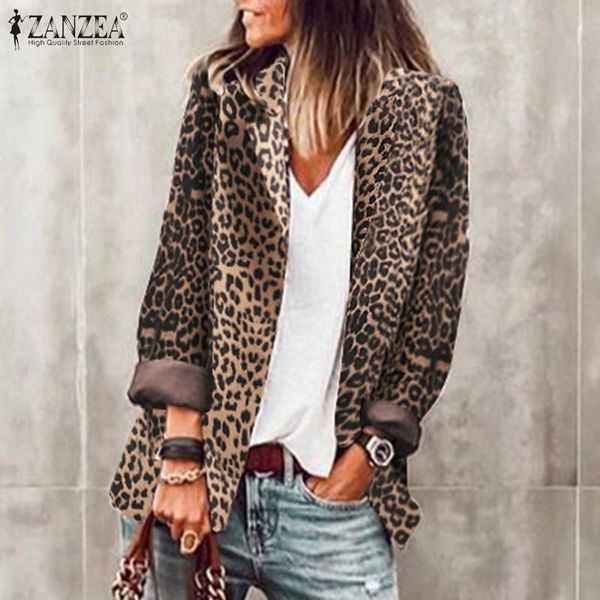 women's jackets zanzea fashion leopard printed coats lapel autumn long sleeve outwears female button overcoats oversized tunic 7, Black;brown
women's jackets zanzea fashion leopard printed coats lapel autumn long sleeve outwears female button overcoats oversized tunic 7, Black;brown