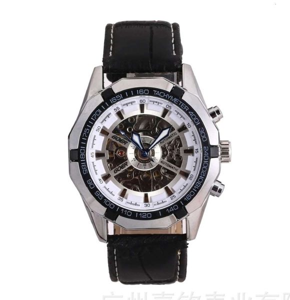 mechanical t-goer watch fully automatic hollow korean simple fashion men's leather watch, Slivery;brown
mechanical t-goer watch fully automatic hollow korean simple fashion men's leather watch, Slivery;brown
