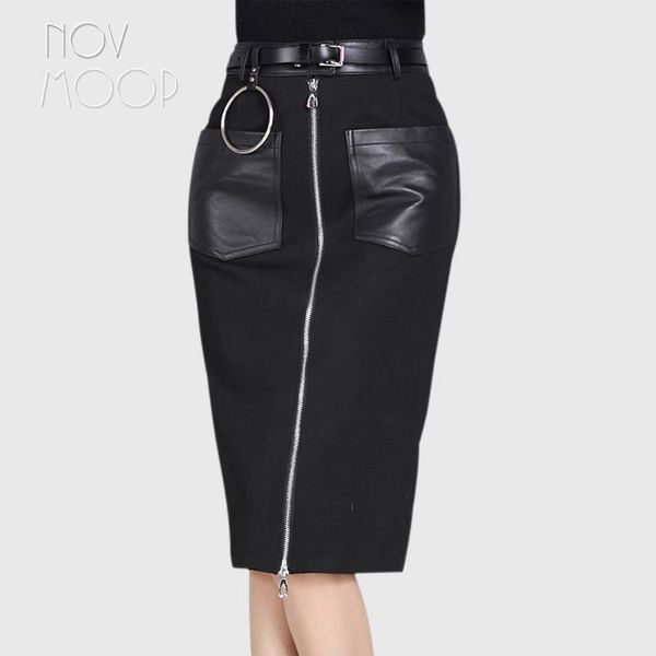 style black genuine leather skirts women sheepskin spliced stretch pencil skirt faldas jupe saia etek lt1199
style black genuine leather skirts women sheepskin spliced stretch pencil skirt faldas jupe saia etek lt1199