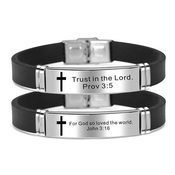 cross christian religious bracelet jesus scripture quote bible verse inspiring faith silicone bangle bracelets men jewelry gift, Golden;silver
cross christian religious bracelet jesus scripture quote bible verse inspiring faith silicone bangle bracelets men jewelry gift, Golden;silver