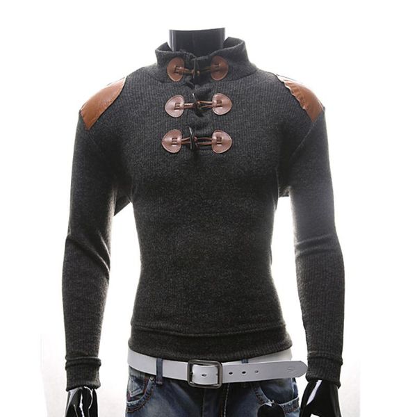 men's sweaters superyou autumn winter fashion slim collar fit pullover knit sweater male long sleeve button oct28, White;black
men's sweaters superyou autumn winter fashion slim collar fit pullover knit sweater male long sleeve button oct28, White;black
