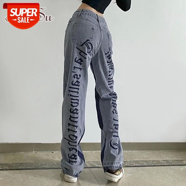 artsu tide streetwear cotton jeans straight pants women korean high waist baggy trousers 2021 retro stitching denim pant pa52522 #tq3j, Black;white
artsu tide streetwear cotton jeans straight pants women korean high waist baggy trousers 2021 retro stitching denim pant pa52522 #tq3j, Black;white